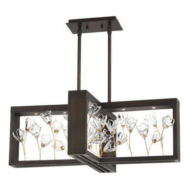 Maison Des Fleurs 7 Light Large Chandelier by Minka Metropolitan - N7965-730-L