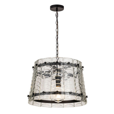 Ruche 1 Light Pendant 11.5 Inch Tall and 16 Inch Wide by Maxim - 21871CLBZ