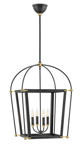 Selby 4 Light Large Pendant 29.5 Inch Tall by Hinkley - 4055BK