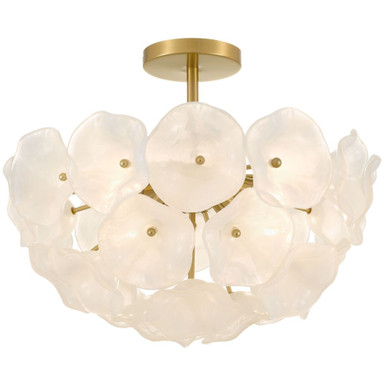 Audrey 15W 4 LED Semi Flush Mount 15 Inch Tall X 18.75 Inch Wide by Quoizel - AUD1718