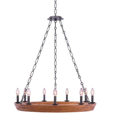Lansdale 9 Light Large Chandelier by Kalco - 505555BI