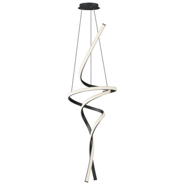 Serpentine 80W 2 LED Light Large Pendant by ET2 - E30667-BK