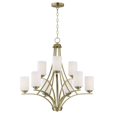Deven 9 Light Large 2 Tier Chandelier by Maxim 20036SWSBR - 20036