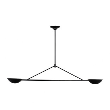 Nevel 2 Light Oversized Linear Chandelier by Visual Comfort Studio - EC1292AI