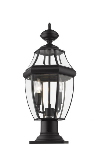 Westover 2 Light Outdoor Pier Mount Light 20.25 x 10 Inches by Z-Lite - 580PHM-533PM-BK