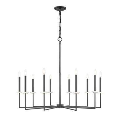 Gaultier 10 Light Chandelier 45.25 Inch Tall and 44.75 Inch Wide by Z Lite - 6100-10