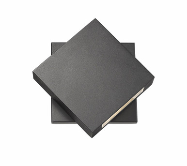 Quadrate 8W 1 LED Light Outdoor Wall Lantern by Z Lite - 573S