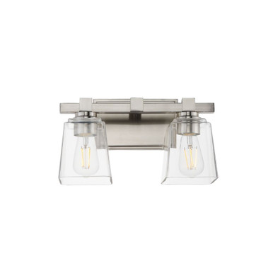 Cubos 2 Light Bath Vanity 8 Inch Tall and 14 Inch Wide by Maxim - 21382CLSN