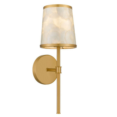 Windley 15W 1 LED Wall Sconce 16.25 Inch Tall and 5.5 Inch Wide by Quoizel - WIND8706BRG