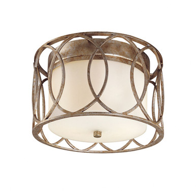 Sausalito 2 Light 12.25 Inch Wide Traditional Flush Mount by Troy - C1280-SG
