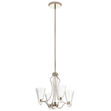 Kayva 9 Light Medium Chandelier by Kichler - 44353PNLED