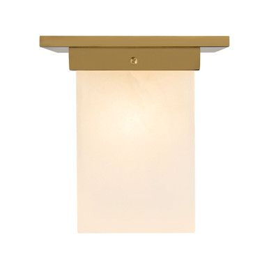 Mineral 1 Light Square Flush Mount 8.63 Inch Tall and 7.88 Inch Wide by Alora - FM356808