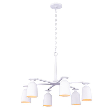 Gabardine 6 Light Large Chandelier by Kalco - 520271MW