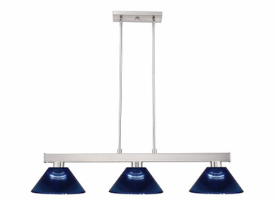 Cobalt Three Light Medium Island Pendant by Z-Lite - 152BN-ARDB