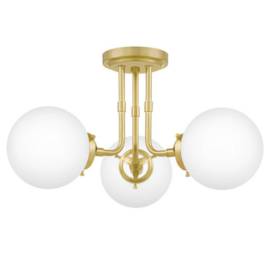 Landry 3 Light 20.5 Inch Wide Semi Flush Mount by Quoizel - LRY1720Y