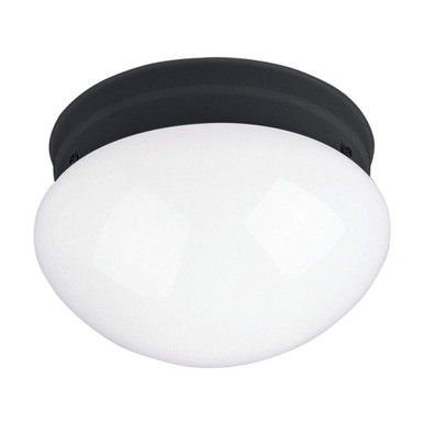 Essentials 588X 1 Light 7.5 Inch Wide Steel Flush Mount by Maxim - 5880WTBK