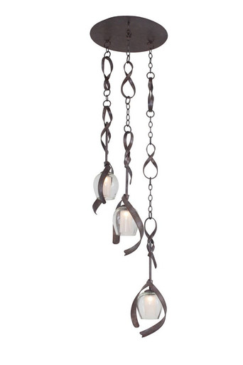Solana 3 Light Large Pendant by Kalco - 7547OC