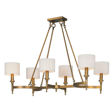 Fairmont 6 Light Medium Chandelier by Maxim - 22376OMNAB