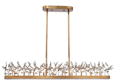 Crystal Garden 10 Light Linear Small Pendant by Maxim - 30446CGGL