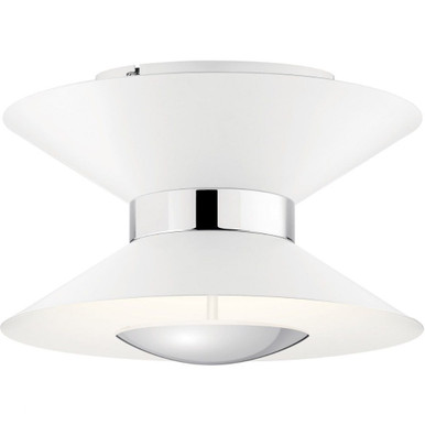 Kordan 18W 1 LED 14 Inch Wide Semi Flush Mount by Elan - 84132