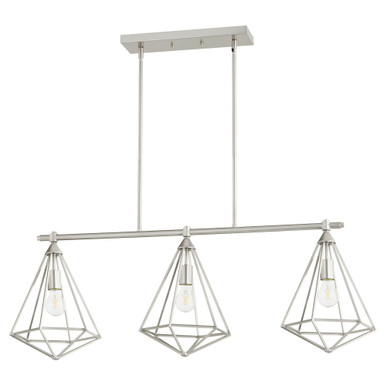 Bennett 3 Light Mini Island Chandelier by Quorum - 6311-3