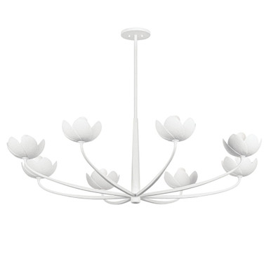 Arcata 8 Light Chandelier 18.25 Inch Tall and 55 Inch Wide by Troy - F2048