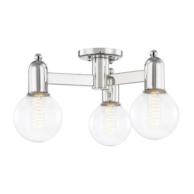 Bryce 3 Light 18 Inch Wide Semi Flush Mount by Mitzi - H419603