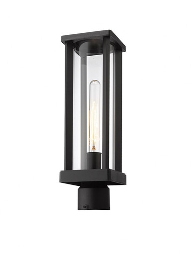 Glenwood 1 Light Outdoor Post Mount 15 x 5.5 Inches by Z-Lite - 586PHMR-BK