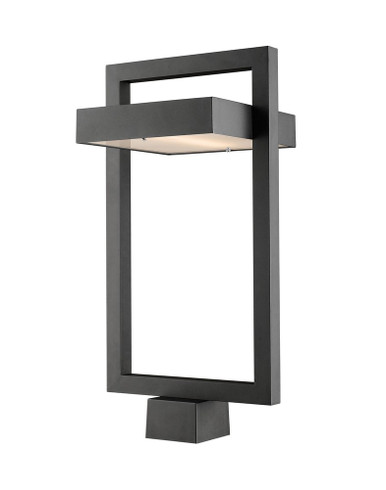 Luttrel 12W One LED Outdoor Post Mount Lantern 10.5 x 21.63 In by Z-Lite - 566PHBS-BK-LED