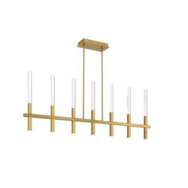 Benicio 37.8W 7 LED Linear Chandelier 18 Inch Tall by Eurofase - 46476