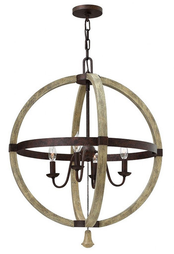 Middlefield 4 Light Medium Sphere Chandelier by Fredrick Ramond - FR40564IRR