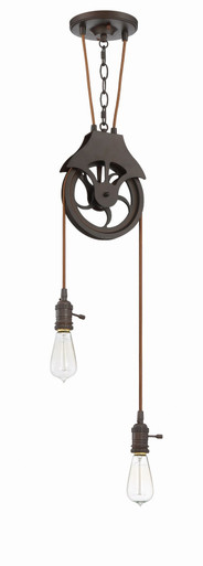 Design A Fixture 2 Light Small Pendant by Craftmade - CPMKP-2ABZ