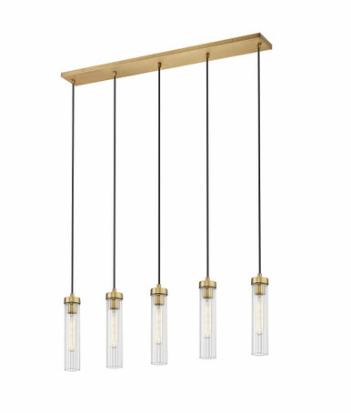 Beau 5 Light Linear Chandelier 12.75 x 4.75 Inches Wide by Z-Lite - 740P-5L