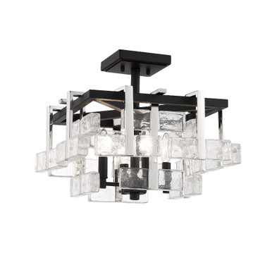 Painesdale 4 Light 16.25 Inch Wide Semi Flush Mount by Minka Metropolitan - N7544-729