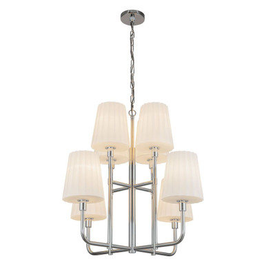Plisse 8 Light Large Chandelier by Alora CH628830 - CH628830