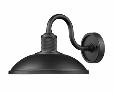 RLM 1 Light Outdoor Wall Mount 9.25 Inch Tall and 12 Inch Wide by Z Lite - 5020M-BK