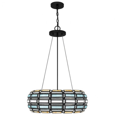 Shanghai 3 Light Large Pendant by Quoizel - TF5334MBK