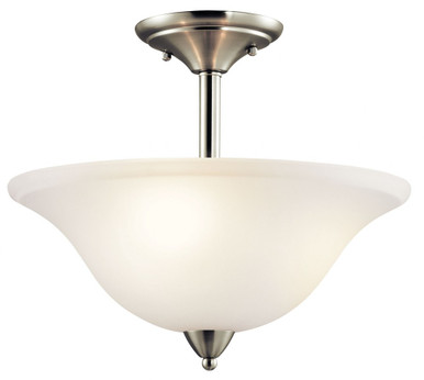 Nicholson 3 Light 16 Inch Wide Semi Flush Mount by Kichler - 42879
