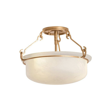 Lowerre 2Light Semi Flush Mount 11.5 Inch X 16.5 Inch Wide by Hudson Valley - 1552-PGL