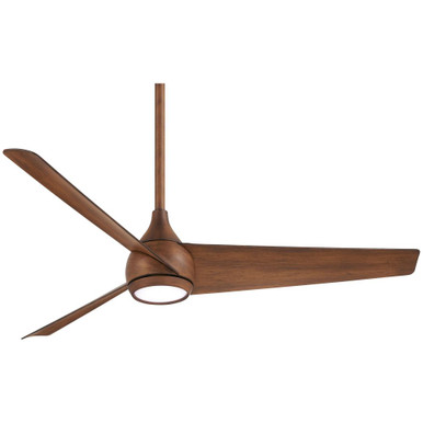 Twist 3 Blade Ceiling Fan with Light Kit 52 Inch Wide by Minka Aire - F678L