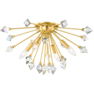 Genesis 4 Light 22.5 Inch Wide Flush Mount by Mitzi - H727504-AGB