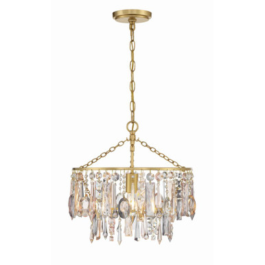 Elsa 1 Light Medium Pendant by Crystorama - ELS-7100-GA