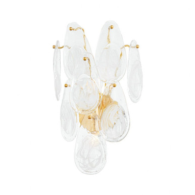 Darcia 2 Light Wall Sconce by Hudson Valley - 8319-AGB