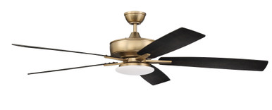Super Pro 112 Series 60 Inches Five Blade Ceiling Fan by Craftmade - S112SB5-60BWNFB