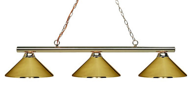 Sharp Shooter 3 Light Island/Billiard 14 Inch W by 10 Inch H by Z-Lite - 155-3