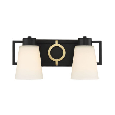 Russo 2 Light Bath Vanity 7.25 Inch Tall and 15.5 Inch Wide by Savoy House - L8-4450-2-143