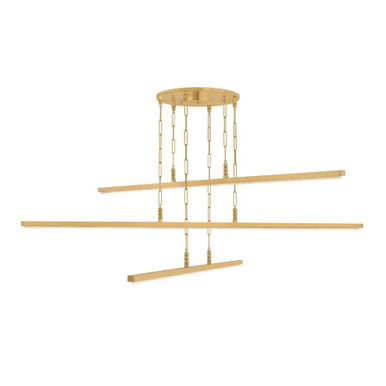 Cortina 56W 3 LED Chandelier 22 Inch Tall and 72 Inch Wide by Corbett - 550-72-VB