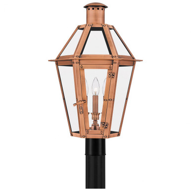 Burdett 3 Light Outdoor Post Lantern 24.75 x 15 Inches by Quoizel  - BURD9015AC