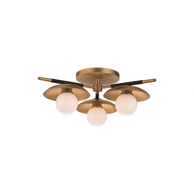 Julien 3 LED 13 Inch Wide Semi Flush Mount by Hudson Valley - 9823