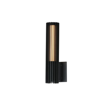Citadel 11W 1 LED Outdoor Wall Mount 15 Inch Tall and 3.25 Inch Wide by ET2 - E30314-BK